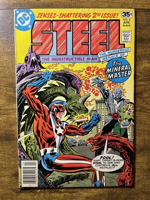 STEEL, THE INDESTRUCTIBLE MAN 2 GERRY CONWAY STORY DC COMICS 1978 VINTAGE