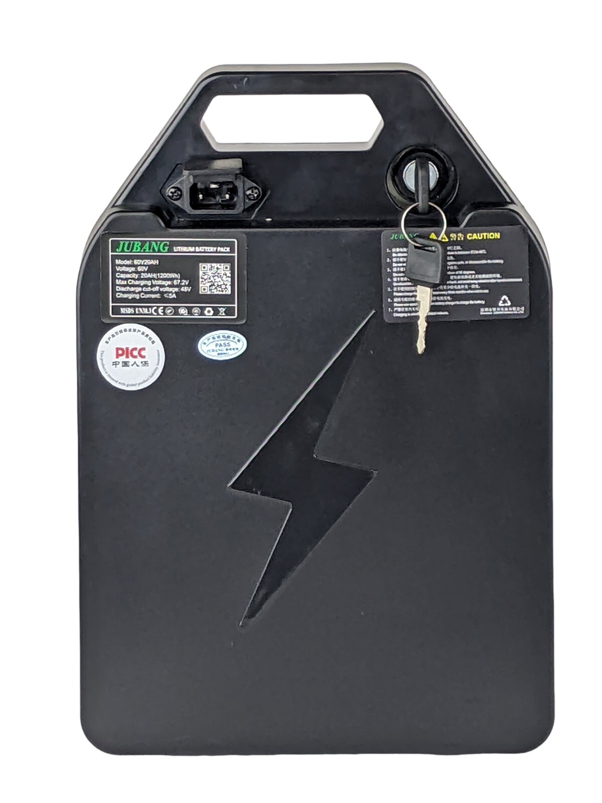60V Electric Ebike Lithium Ion Battery 60V 20Ah with Keys for Electric Scooters