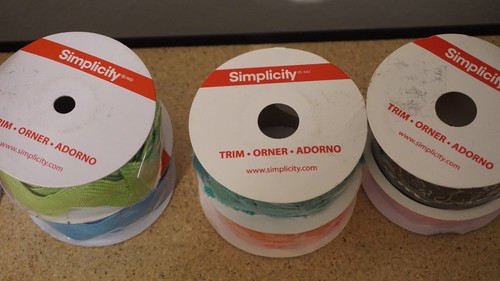 x12 LOT Simplicity Lace Trim Sewing Ribbon Spools NEW - Picture 5 of 5