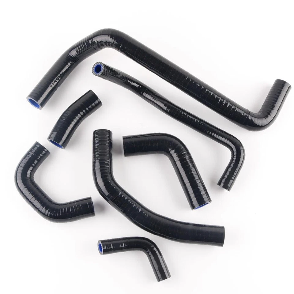 Mangueras refrigerante radiador silicona negras PARA HONDA CBR600RR CBR600 RR 2003-2004 Foto 2 de 4