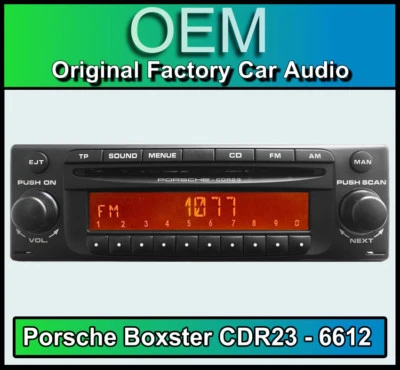 Porsche Boxster 986 CDR23 Lecteur CD Radio Stéréo Becker BE6612 PLUG AND PLAY - Photo 1/4
