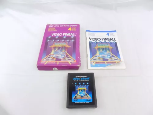 Atari 2600 Boxed Video Pinball Game Cartridge