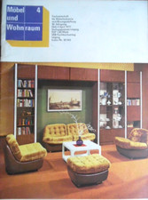 MÖBEL UND WOHNRAUM 4 - 1977 April  DDR Ratskeller-Leipzig MDW-Möbel-Raumteiler