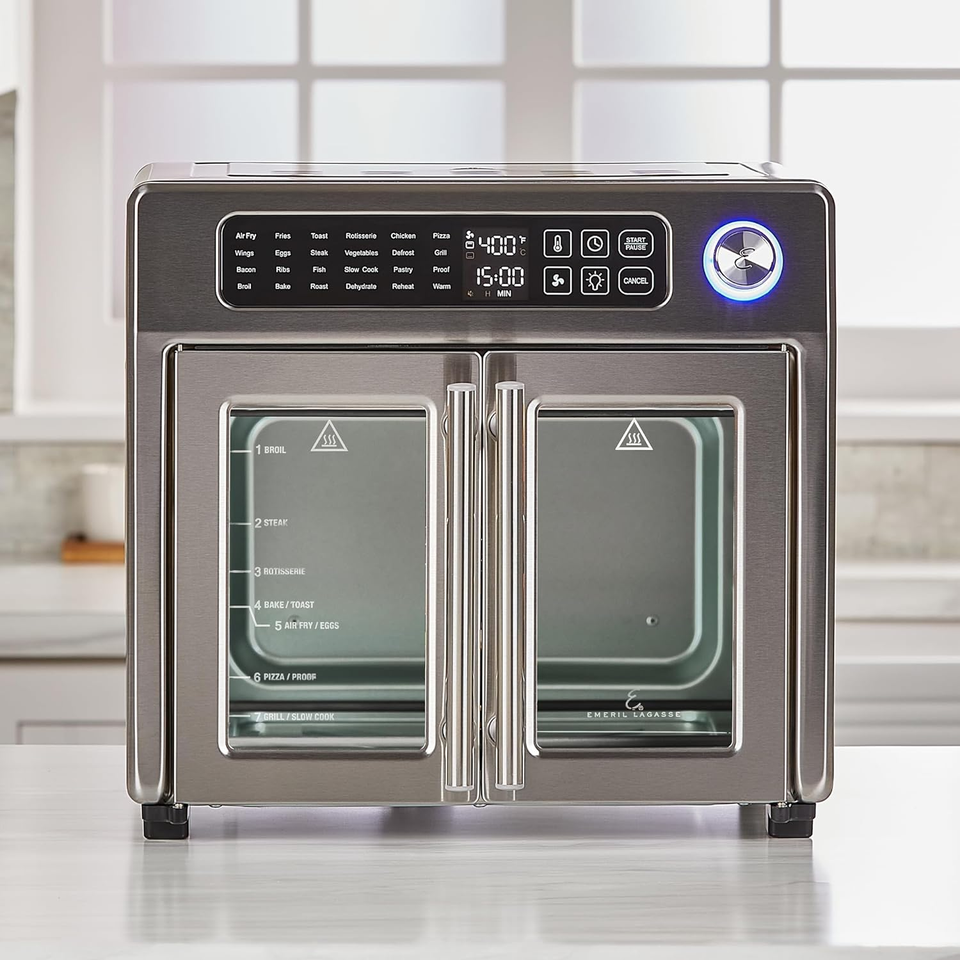 26 QT Extra Large Air Fryer, Convection Toaster Oven with French Doors