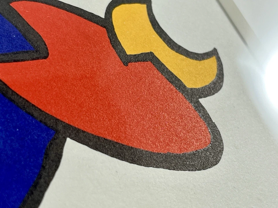 Litografia original Alexander Calder Lune Jaune moldura personalizada 1963 - Imagem 3 de 4