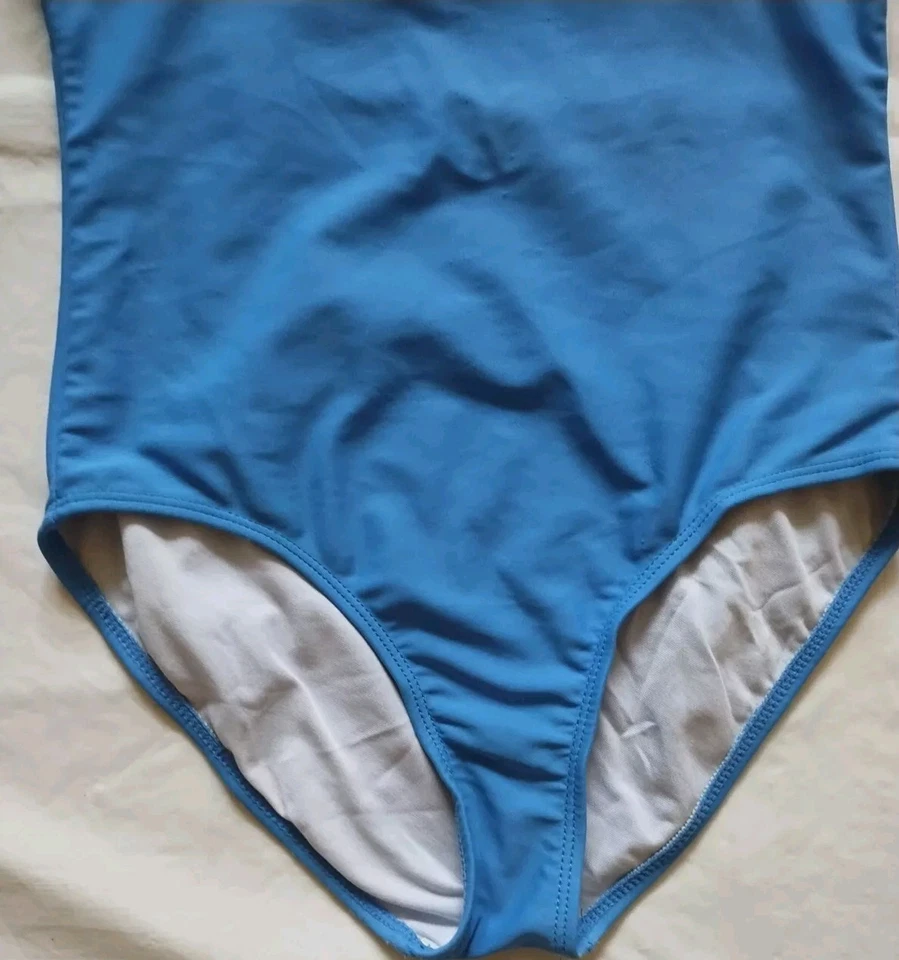 ДЕВОЧКИ ПЕСОК N СОЛНЦЕ ЦВЕТОЧНАЯ ВЫШИВКА СИНИЙ ЦЕЛЬНЫЙ КУПАЛЬНИК SZ 8,5 - Изображение 4 из 4