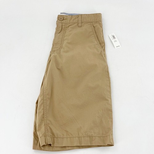 Old Navy Khaki Bermuda Shorts 12 Regular Cotton Blend Chino Boys New Youth a - Picture 9 of 13