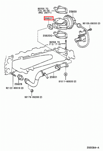 Genuine Toyota Prado 150 120 90 Series KDJ 1KD 3.0 Diesel EGR Valve Gasket - Picture 3 of 20