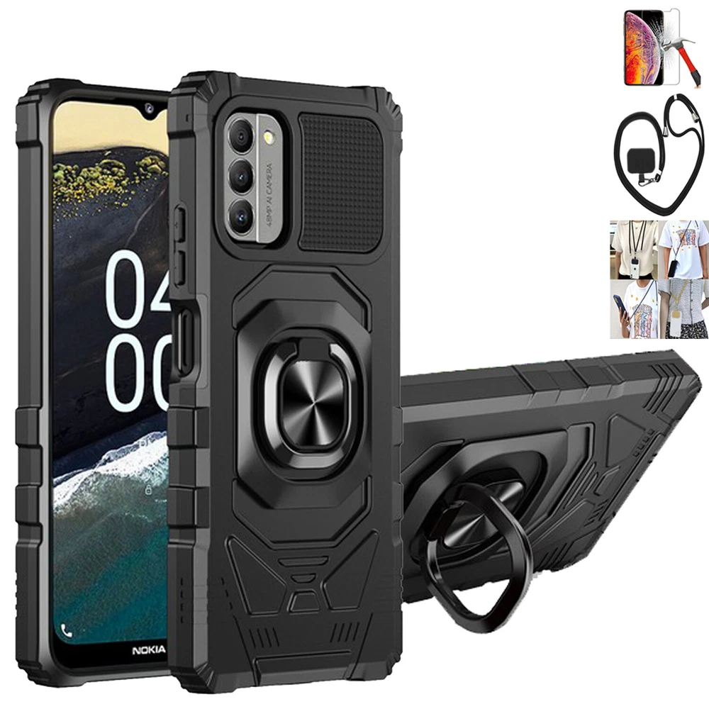 Phone Case for Nokia C300 / G100 Shock Absorbing Lanyard CrossBody NeckLace