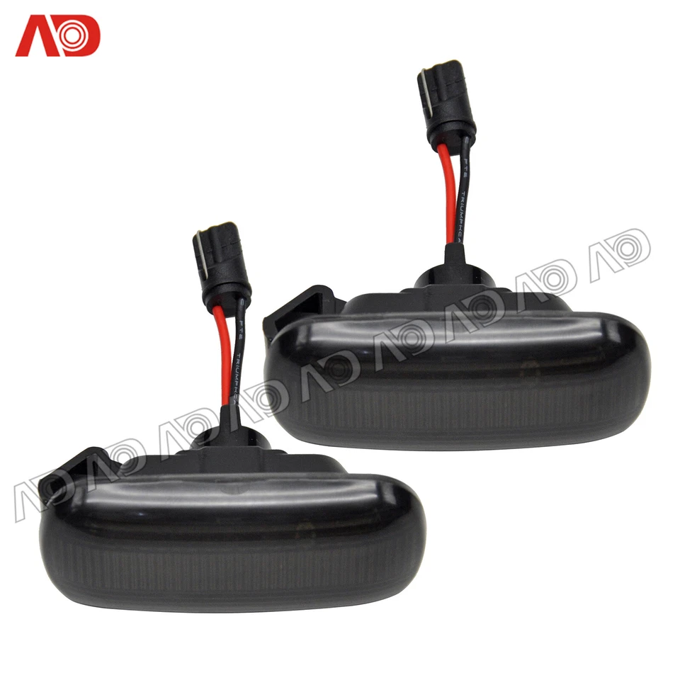For Audi A4 S4 RS4 TT A3 A6 Smoked LED Side Marker Light Fender Marker Lamp 2PCS - Image 3 of 4