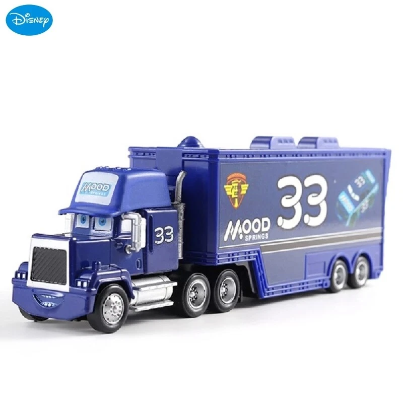 Set of 2 Disney Pixar Cars No.33 Mood Spring Hauler Truck Diecast