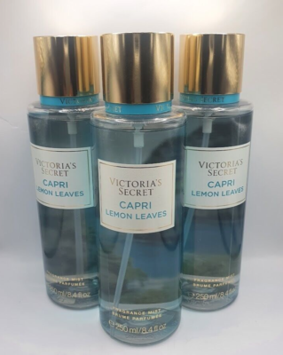 VICTORIA'S SECRET CAPRI LEMON LEAVES BODY MIST 8.4 FL OZ EACH (3