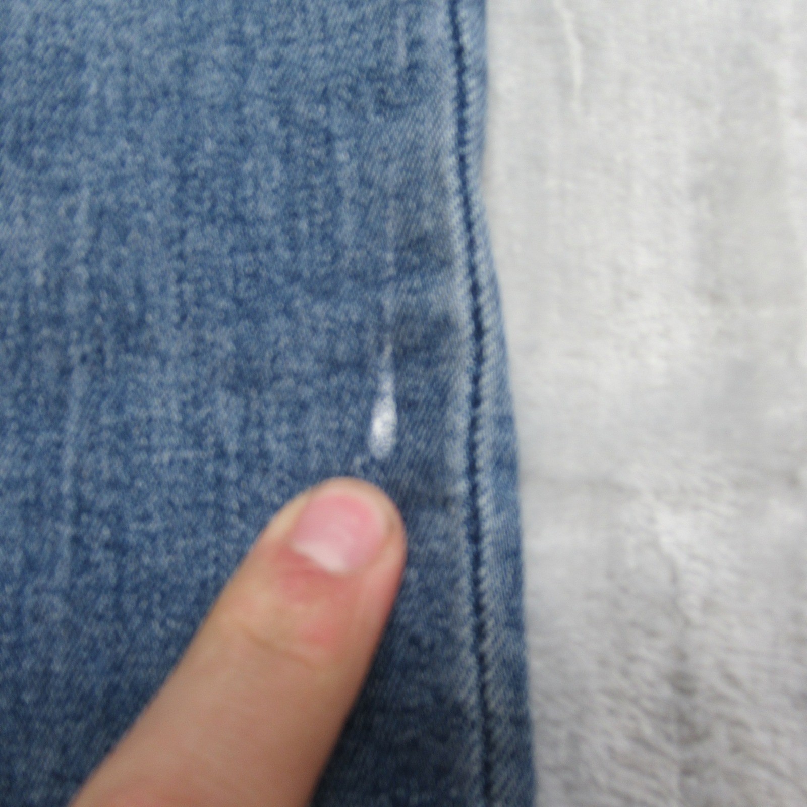 True Religion Stella Jeans Women 29x27 Medium Wash Denim Mid Rise Skinny Raw Hem thumbnail 8