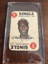 1968 Vintage  Topps  MLB Baseball Trading Card Game Subset Hank Aaron #4 Card