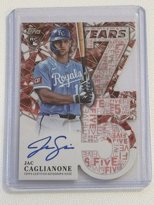 2026 Topps 75 Years of Topps Autograph Jac Caglianone RC Red #75YA