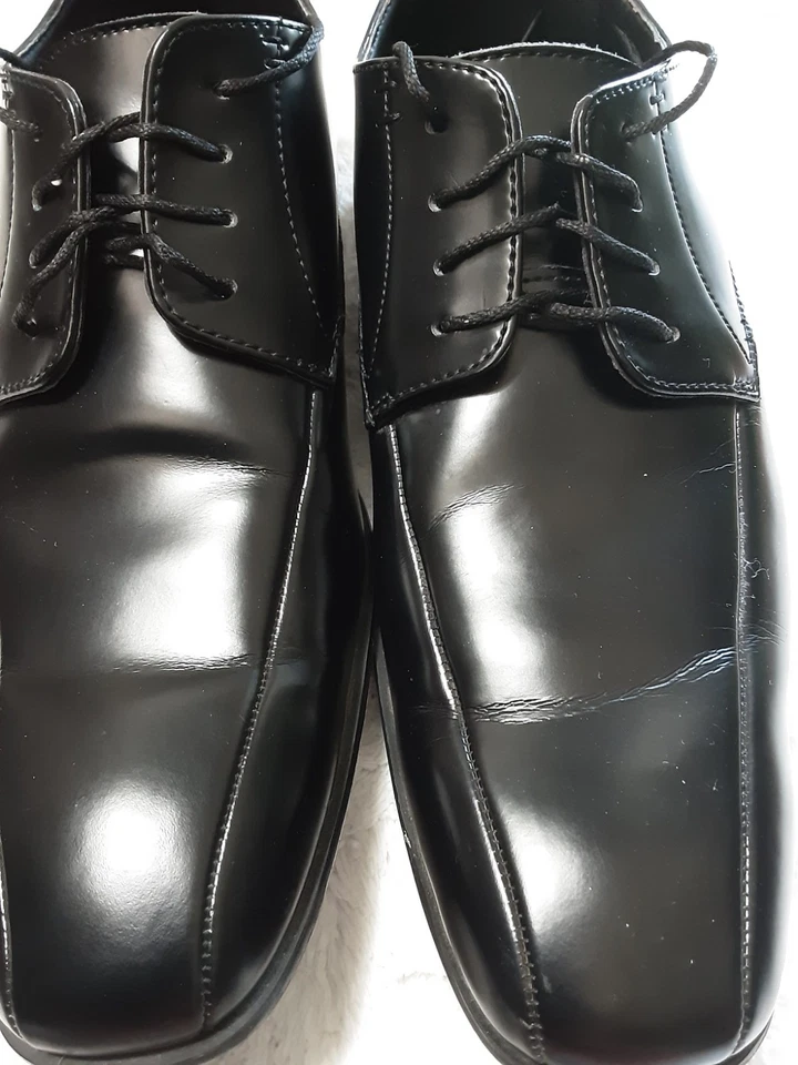 Marc Anthony Shoes Men Size 9 M  Black Leather Lace Up - Image 4 of 4