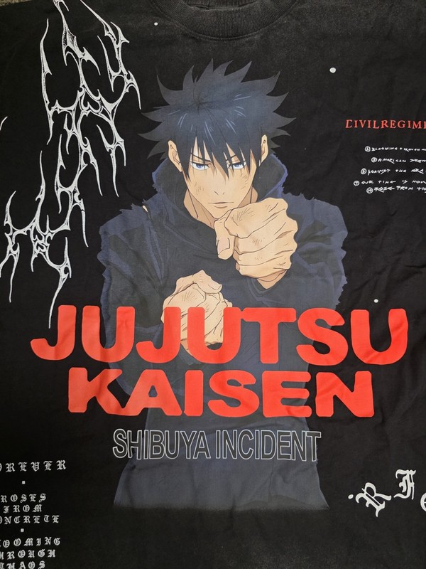 Jujutsu Kaisen x Civil Regime Megumi Tee Size XL
