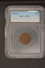 1911-S EF 40 ICG Certified Lincoln Cent