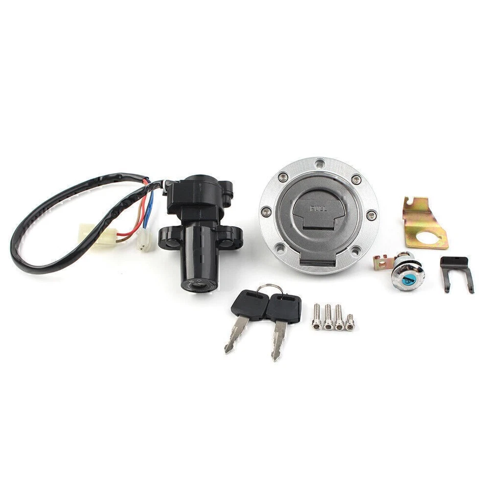 Ignition Switch Lock Fuel Gas Cap Key Set For Yamaha YZF R1 1998-1999 2004-2012 - Imagem 2 de 4