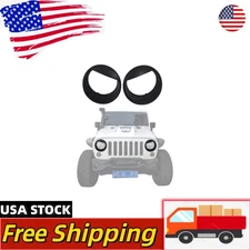An-gry Eyes Bezels Headlight Cover Trim For 2007-2018 Jeep Wrangler JK