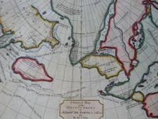 Admiral de Fonte Sea of West Fictional North America 1754 rare de L'Isle map