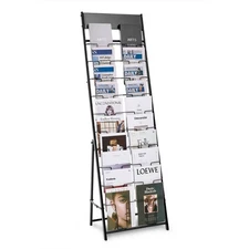 VEVOR Brochure Display Rack 20 Pockets Magazine Literature Display Stand Holders