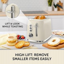 Breville VTR003 Bold 2 Slice Toaster - Cream and Silver