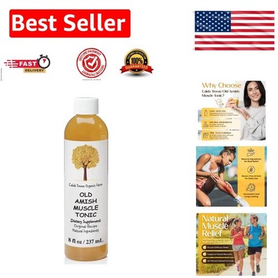 Fast-Acting Old Amish Muscle Tonic 8 fl oz   Non-Refrigeration, On-the-Go Relief