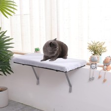 Cat Window Perch Hammock Seat For Indoor Cats Pet Bed Shelf For Sill Grey Room