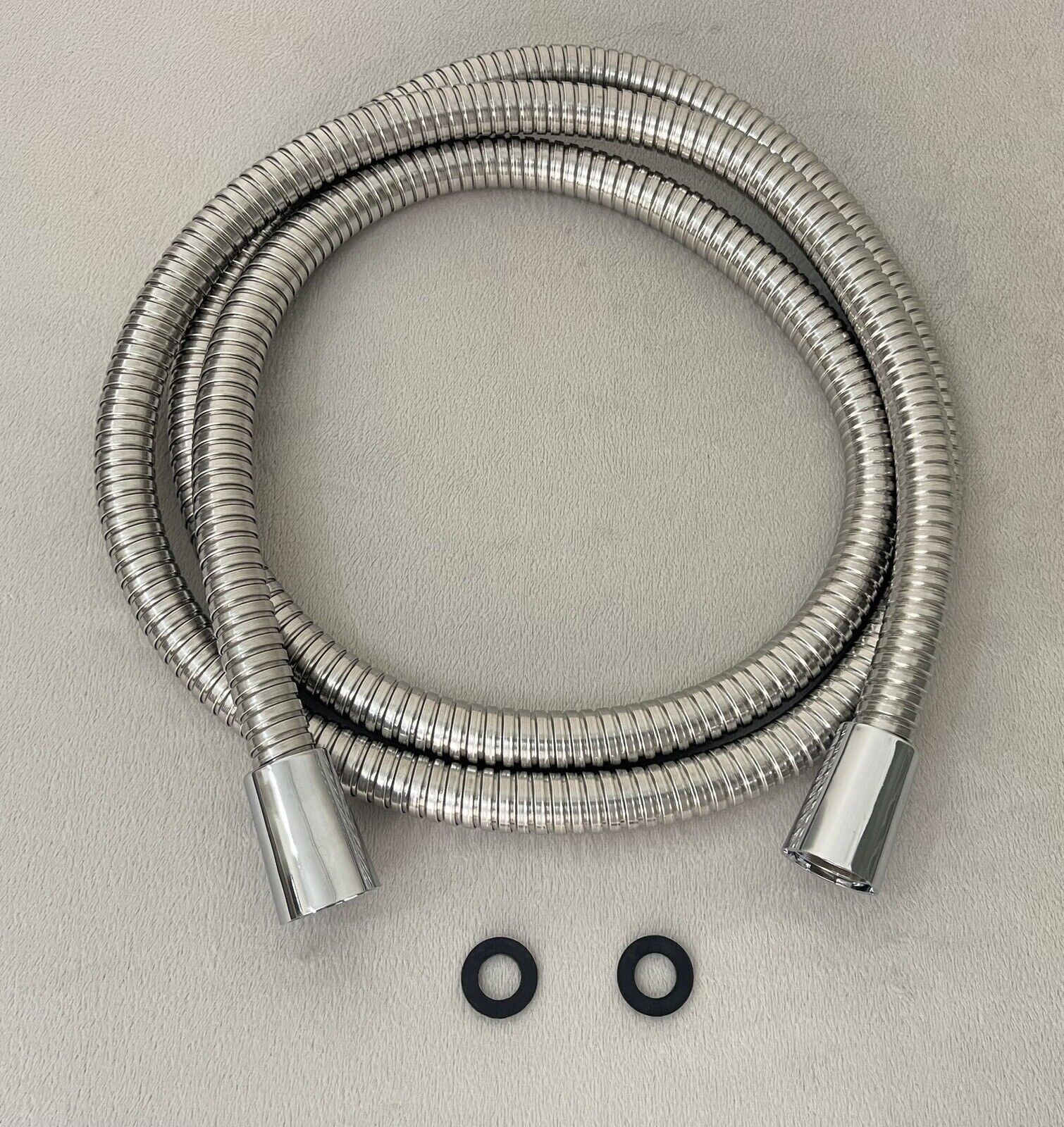 iflo 1.5m Stainless Steel Double interlock shower Hose Chrome Plated