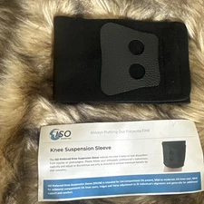 NEW ISO PREFERRED KNEE SUSPENSION SLEEVE BRACE BLACK KN208 UNIVERSAL