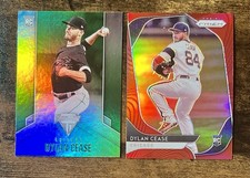 DYLAN CEASE Lot of 2 RC’s! 2020 RED PRIZM & GREEN Titanium Parallel! PADRES!