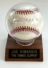 JOE DIMAGGIO SIGNED AUTOGRAPHED BASEBALL  KEN GOLDIN SCORE BOARD COA  NY YANKEES