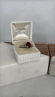 Vintage Estate Red Gemstone and Silver Women's Ring Lot D35