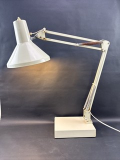 Vintage Mid Century 1970s Italian Angle Poise Beige /cream Architects Lamp
