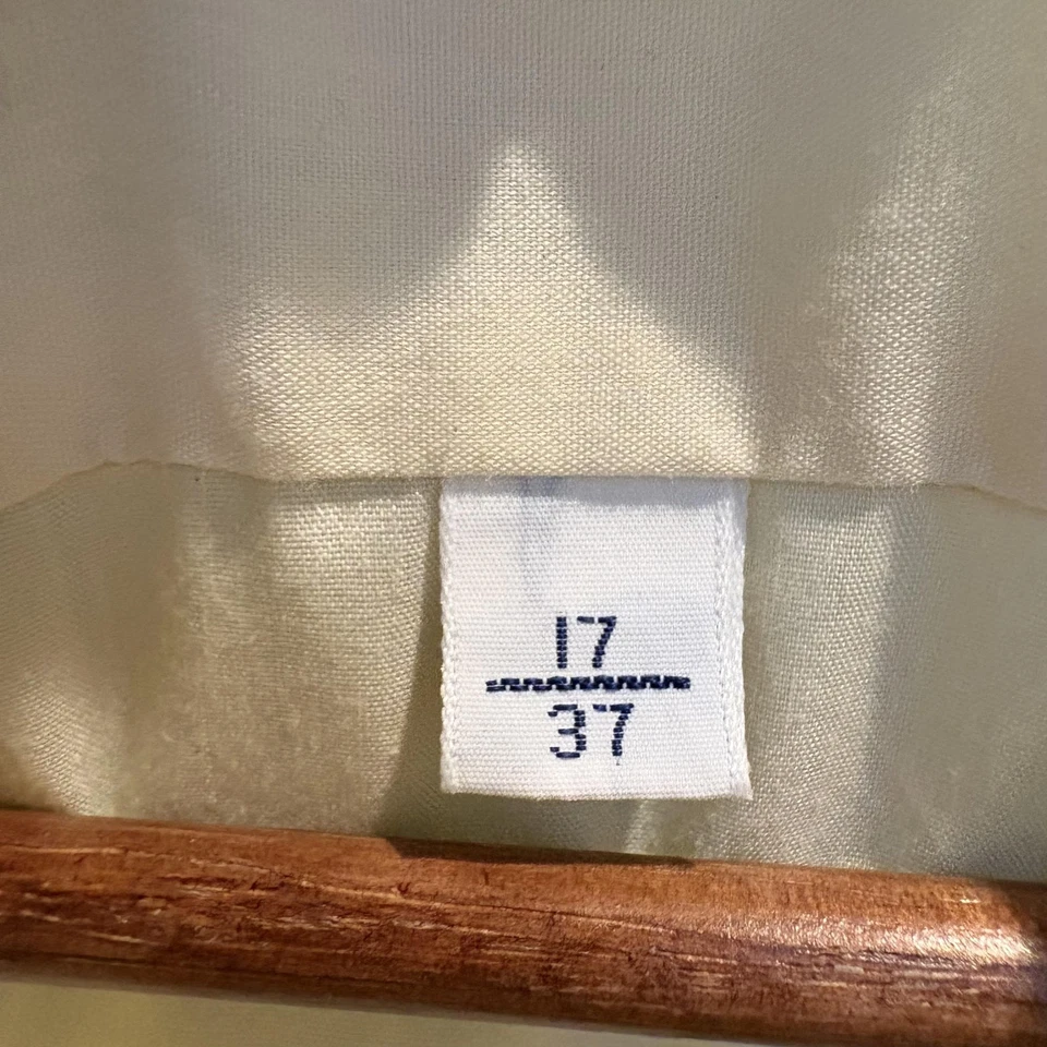 Camisa Damon True Vintage Hombre 17 37 Alto Hombre Amarillo Sanforizada Hecha en Unión EE. UU. AÑOS 70 Foto 3 de 4