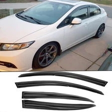 For Honda Accord 2008 2009-2012 Mugen Style Window Vent Visor Rain Guards Shade-