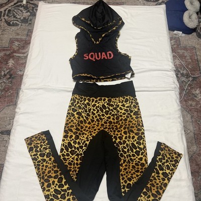 Curtain Call costumes Child size CMS pants crop top Squad