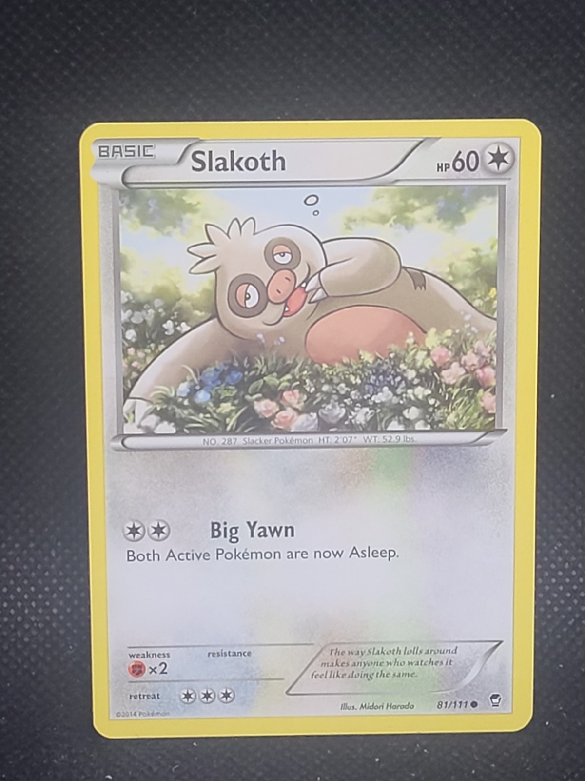 Slakoth Pokemon XY - Furious Fists #81/111 MP