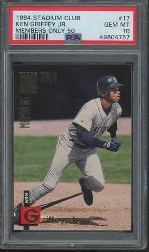 1994 Topps Stadium Club Members Only 50 #17 Ken Griffey Jr Gem Mint PSA 10
