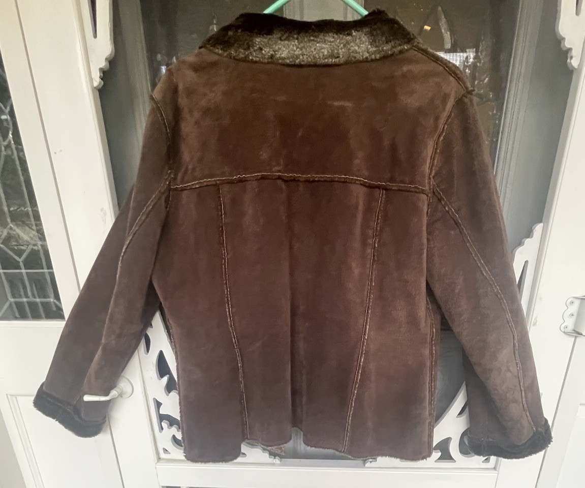 Murano Brown Genuine Leather Winter Jacket Size L… - image 14