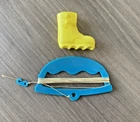 VTG GI Joe 1970's Flying Space Adventure Boot and Control Handle w/Hook & Line
