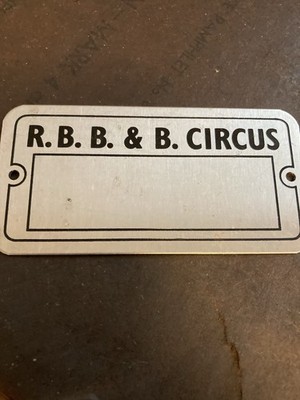 Ringling Brothers Barnum And Bailey Circus Metal Tag Blank 