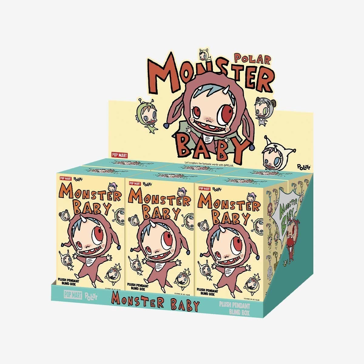 POP MART POLAR Monster Baby Collection Series Plush Pendant Ver.1