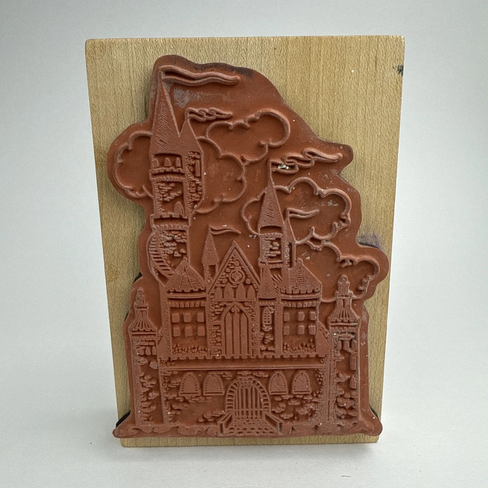 Inkadinkado 4220P Fairytale Castle Medieval Wood Rubber Stamp RS17 2.5”x4” - Image 2 of 4