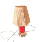 Vintage Coca Cola Lamp Brass And Glass