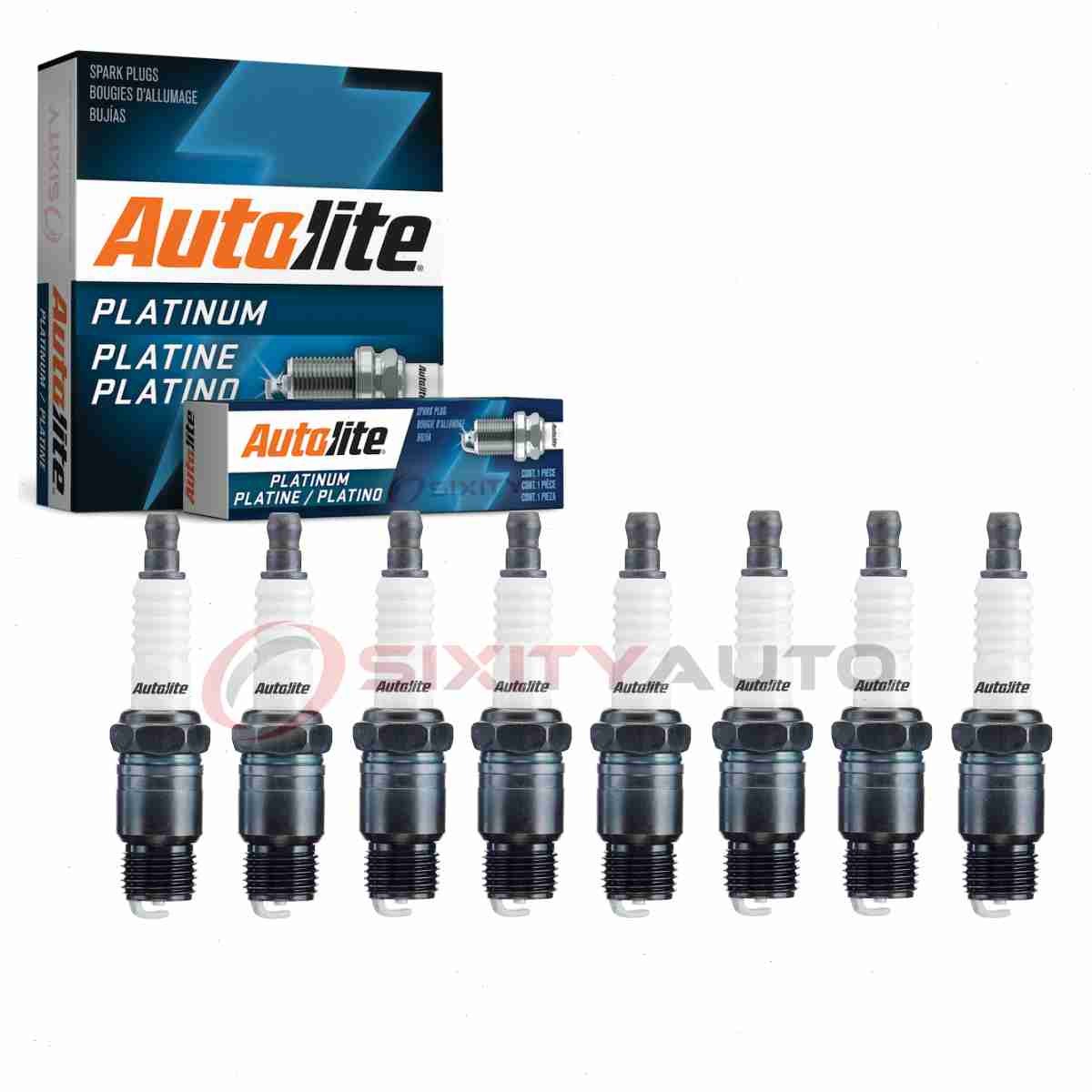 8 pc Autolite Platinum Spark Plugs for 1970-1974 Chevrolet C30 Pickup 5.0L ig