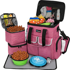 Dog Travel Bag Pet Supplies Accessories Organizer for Traveling, Camping, Weeken