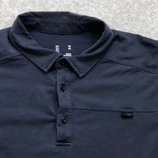 Arc'teryx Polo Shirt Men's Medium Blue Lightweight Outdoor Hiking Short Sleeve