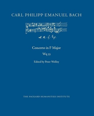 Concerto in F Major, Wq 33 by Carl Philipp Emanuel Bach (English) Paperback Book